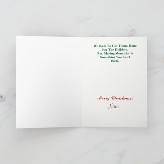 Motorrijder Kerst Kaart (Binnen)