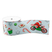 Motorrijder Kerstvakantie Grosgrain Lint (Spoel)