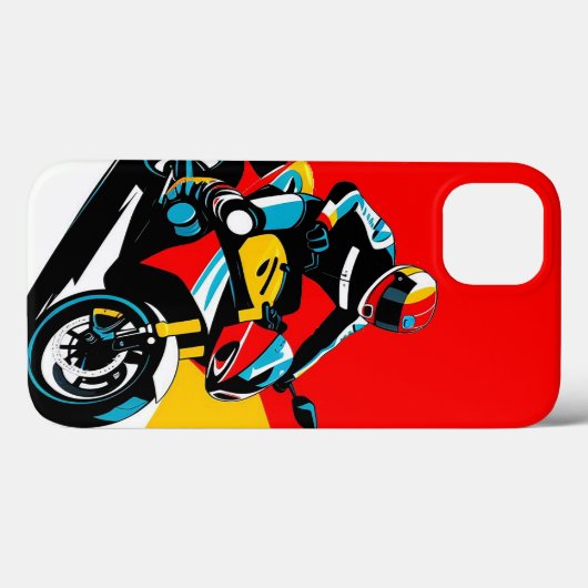 Motorrijder leunt in een scherpe bocht Case-Mate iPhone case (Achterkant (horizontaal))