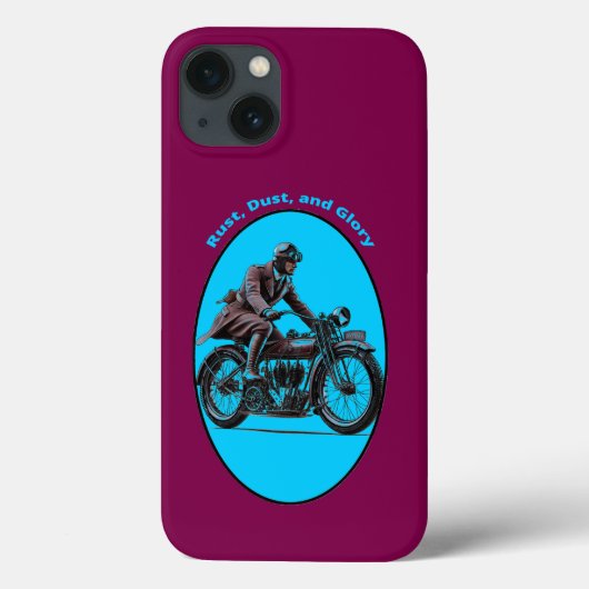  motorrijder met een bril URM Case-Mate iPhone Case (Achterkant)