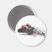 Motorrijder met hoge snelheid magneet (Voorkant / Achterkant)