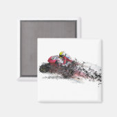 Motorrijder met hoge snelheid magneet (Voorkant / Achterkant)