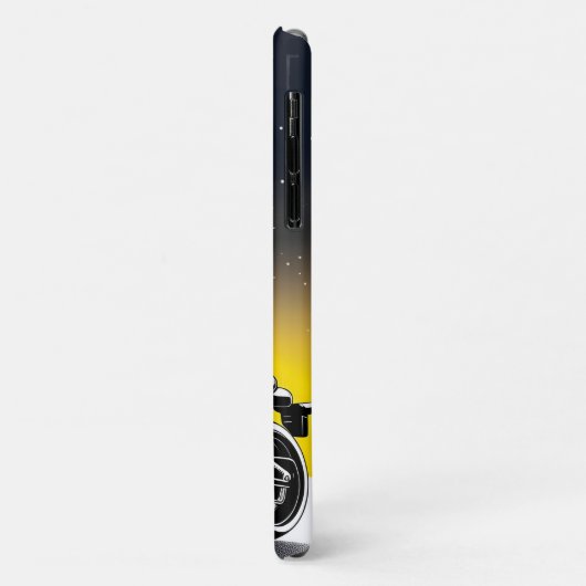 Motorrijder met masker rijden Case-Mate iPhone case (Achterkant/links)