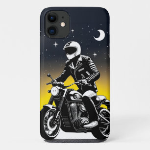 Motorrijder met masker rijdend Case-Mate iPhone case