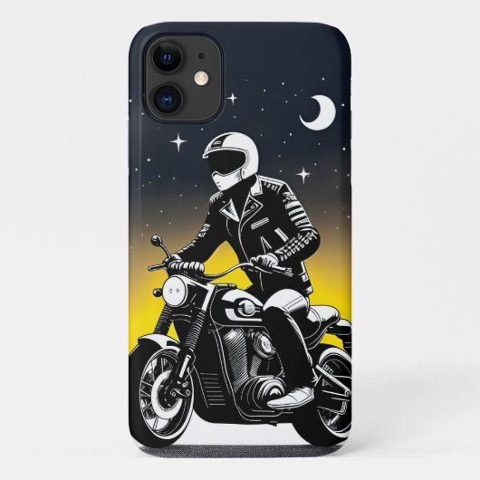 Motorrijder met masker rijdend Case-Mate iPhone case (Achterkant)