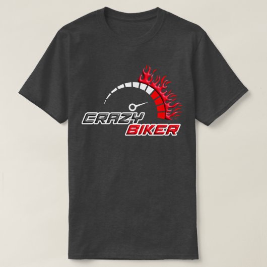 Motorrijder met motorfiets, motorrijder voor manne t-shirt (Design voorkant)