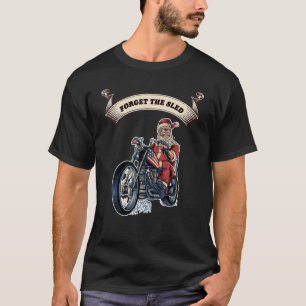 Motorrijder met motorfiets, motorrijder voor manne t-shirt