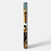 Motorrijder met schedelmasker rijden Case-Mate iPhone case (Achterkant / Links)