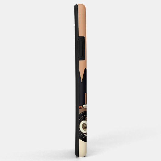 Motorrijder met schedelmasker rijden Case-Mate iPhone case (Achterkant/rechts)