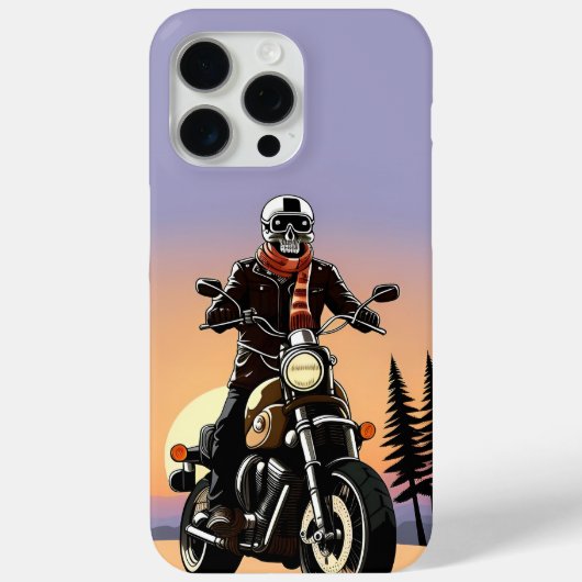 Motorrijder met schedelmasker rijden Case-Mate iPhone case (Achterkant)
