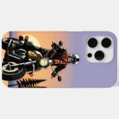 Motorrijder met schedelmasker rijden Case-Mate iPhone case (Achterkant (horizontaal))