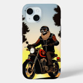 Motorrijder met schedelmasker rijden Case-Mate iPhone case (Achterkant)