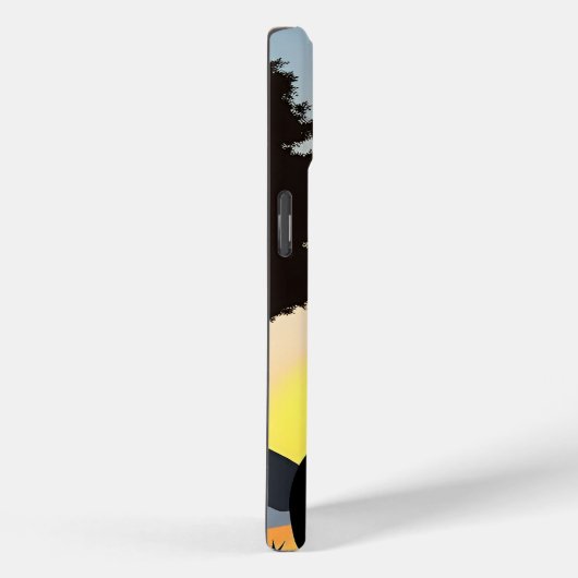 Motorrijder met schedelmasker rijden Case-Mate iPhone case (Achterkant / Rechts)