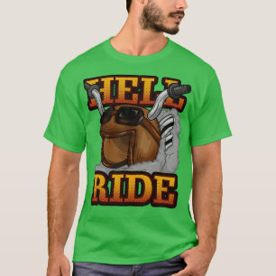 Motorrijder met Zonnebril en Motorfiets 2 T-shirt