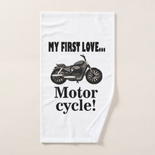 Motorrijder motorfiets handdoek