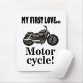 Motorrijder motorfiets muismat (Met muis)