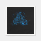 Motorrijder motorrijder motorrijder verf servet (Voorkant)