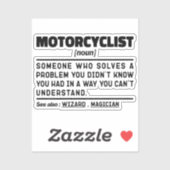Motorrijder Noun Motorcycling Racing Lovers Sticker (Vel)