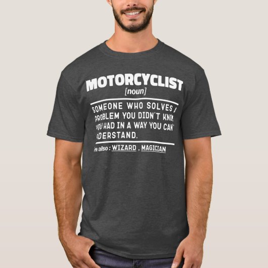 Motorrijder Noun Motorcycling Racing Lovers T-shirt (Voorkant)