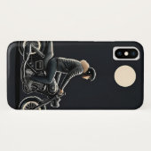 Motorrijder onder maanverlichte hemel Case-Mate iPhone case (Achterkant (horizontaal))