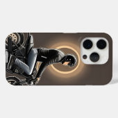 Motorrijder onder maanverlichte hemel Case-Mate iPhone case (Achterkant (horizontaal))