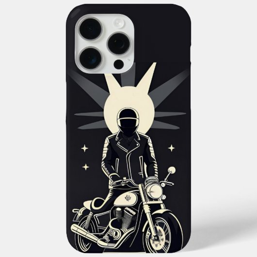 Motorrijder onder maanverlichte hemel Case-Mate iPhone case (Achterkant)