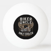 Motorrijder Oom Motorfiets Vaderdag Pingpongbal (Voorkant)