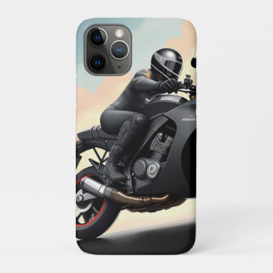 Motorrijder op hoogwaardige motorfiets Case-Mate iPhone case