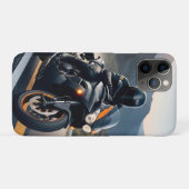 Motorrijder op hoogwaardige motorfiets Case-Mate iPhone case (Achterkant (horizontaal))