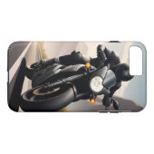 Motorrijder op hoogwaardige motorfiets Case-Mate iPhone case (Achterkant (Horizontaal))