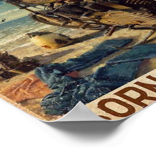  motorrijder poster (Hoek)