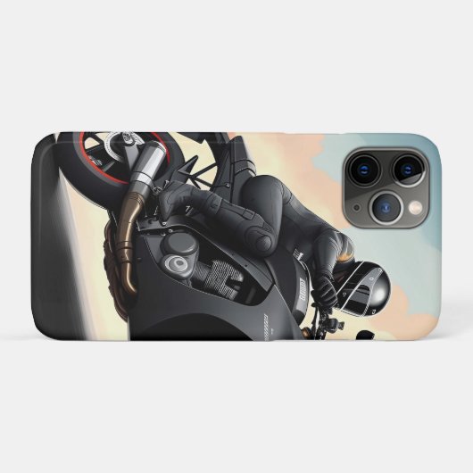 Motorrijder rijden high-performance fiets Case-Mate iPhone case (Achterkant (horizontaal))