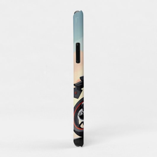 Motorrijder rijden high-performance fiets Case-Mate iPhone case (Achterkant/rechts)