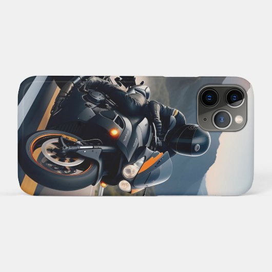 Motorrijder rijden high-performance fiets Case-Mate iPhone case (Achterkant (horizontaal))