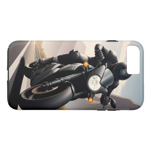Motorrijder rijden high-performance fiets Case-Mate iPhone case (Achterkant (Horizontaal))