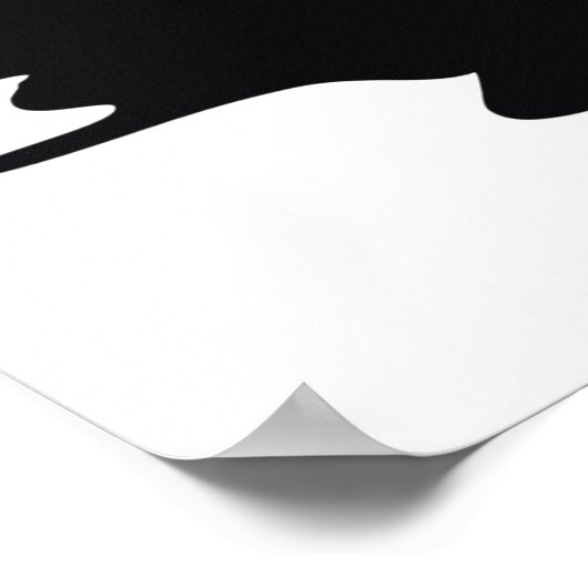 Motorrijder Rijden Rode Sportbike Poster (Hoek)