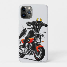 Motorrijder rijdt door actievolle straat Case-Mate iPhone case