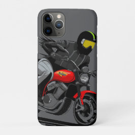 Motorrijder rijdt door een actievolle straat Case-Mate iPhone case