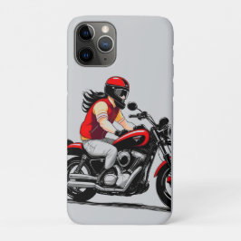 Motorrijder rijdt door een actievolle straat Case-Mate iPhone case
