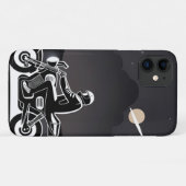 Motorrijder rijdt onder maanverlichte hemel Case-Mate iPhone case (Achterkant (horizontaal))