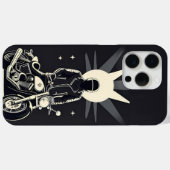 Motorrijder rijdt onder maanverlichte hemel Case-Mate iPhone case (Achterkant (horizontaal))