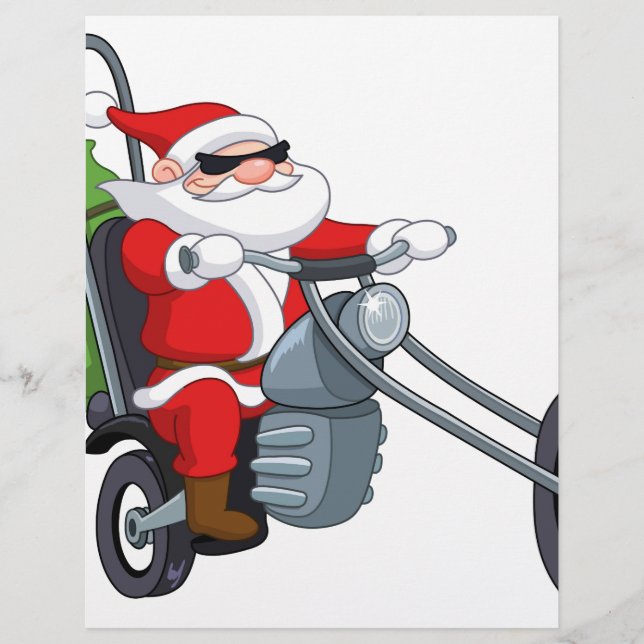 motorrijder santa claus (Voorkant)