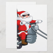 motorrijder santa claus briefpapier (Voorkant / Achterkant)