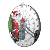 motorrijder santa claus dartbord (Voorkant Rechts)