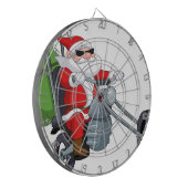 motorrijder santa claus dartbord (Voorkant Links)