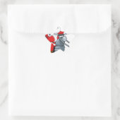 motorrijder santa claus ster sticker (Tas)