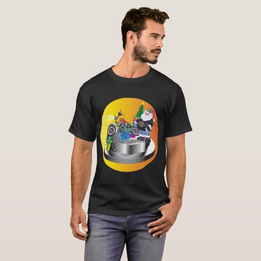 Motorrijder T-shirt (Voorkant volledig)