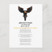 Motorrijders Herdenking Gedicht Briefkaart (Voorkant)