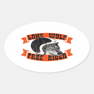 Motorrijders Ovale Sticker