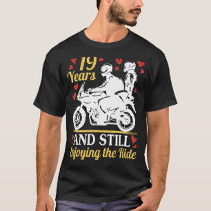 motorrijders trouwen 19 jaar en zijn nog steeds en t-shirt